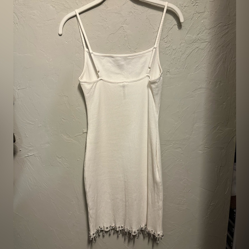 Skims Chandelier Mini Dress - Marble / White, medium - Picture 11 of 12